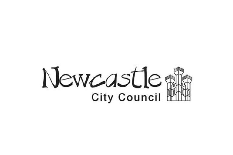 Newcastle City Council logo with the outline of a castle