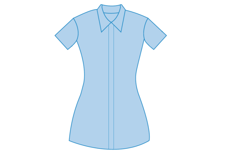 Pale blue uniform