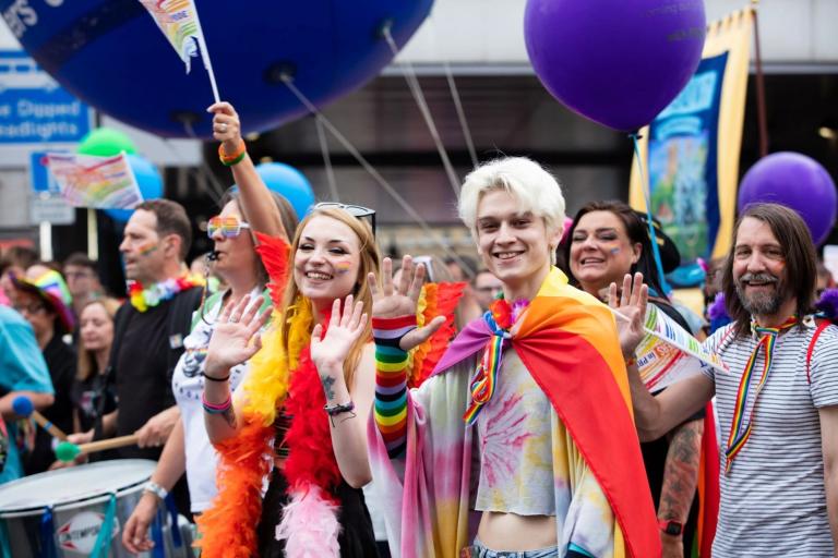 Pride March in Newcastle 