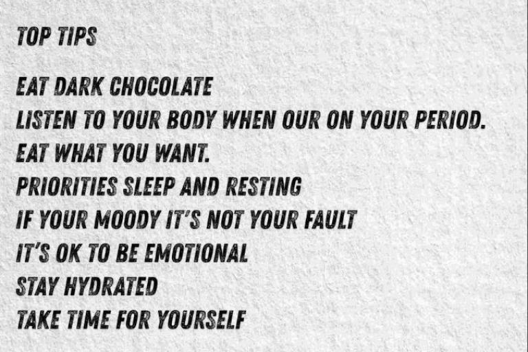 Period dignity top tips