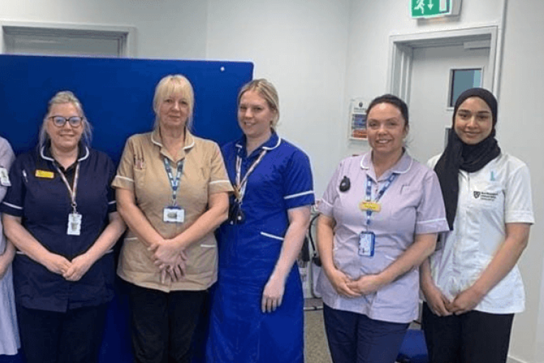 Group of health professionals smiling 