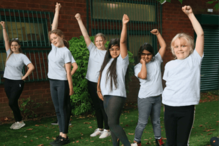 Young people dancing