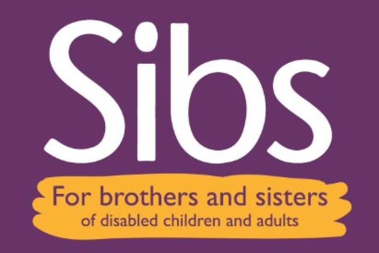 Sibs Logo. For brothers and sisters of disabled children and adults