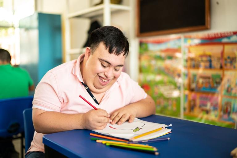 Teenager with special educational needs