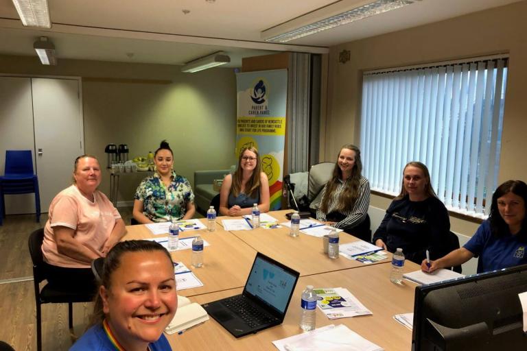 Parents discussing issues